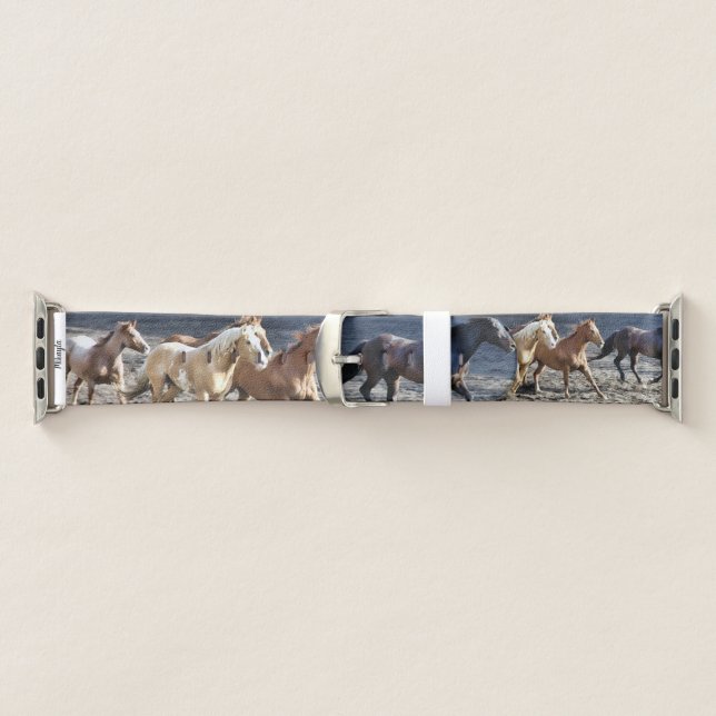 Beautiful Wild Horses Running Apple Watch Band (Band)