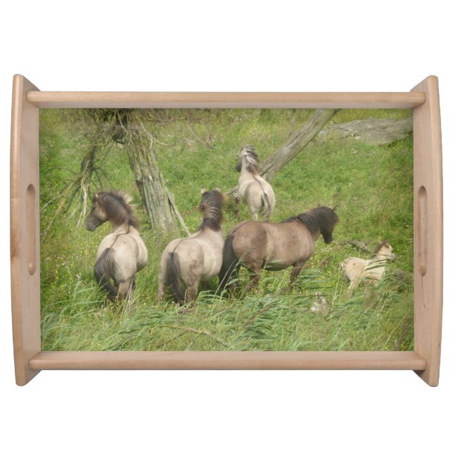 Beautiful Wild Horses Serving Tray (Front)