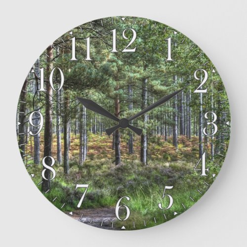 Beautiful Wilderness Scene from Nature Large Clock
