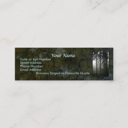 Beautiful Wilderness Scene from Nature Mini Business Card