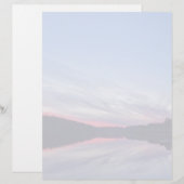 Beautiful Wilderness Sunset over Lake Photo (Front/Back)