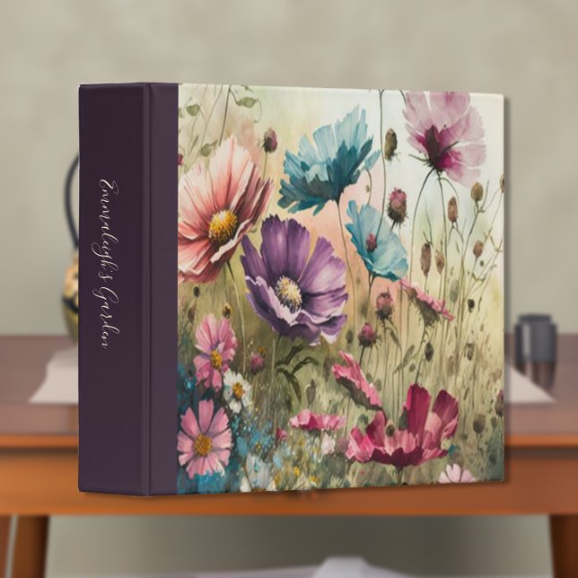 Beautiful Wildflower Meadow 3 Ring Binder (Creator Uploaded)
