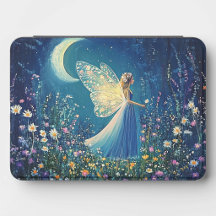 Beautiful wildflowers and fairy.