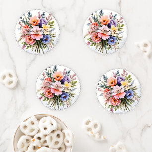 Beautiful Wildflowers Modern Luxury Collection Coaster Set