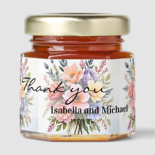 Beautiful Wildflowers Modern Luxury Collection Honey Jar Favors