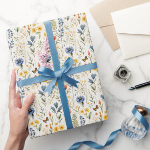 Beautiful Wildflowers Nature Trend Colorful Floral Wrapping Paper