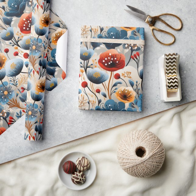 Beautiful Wildflowers  Wrapping Paper (Crafts)
