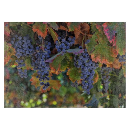 Beautiful Wine Grapes Vineyard Cutting Board