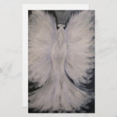 Beautiful Winged Guardian Angel Painting Art (Front/Back)