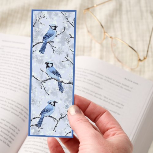 Beautiful Winter Bluebirds Bookmarks