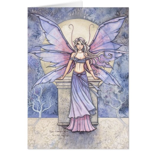 Beautiful Winter Fairy Card by Molly Harrison (Front)
