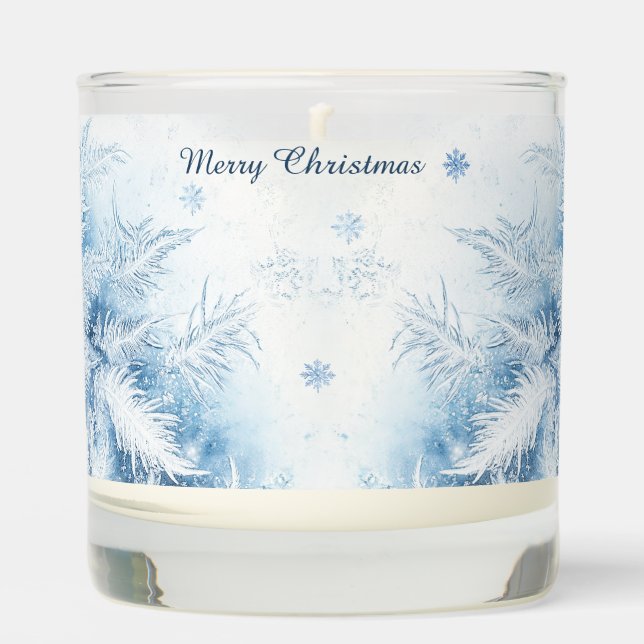 Beautiful Winter Frost Christmas Scented Candle (Front)