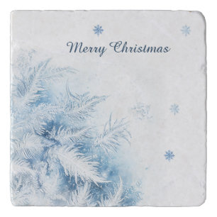 Beautiful Winter Frost Christmas Trivet