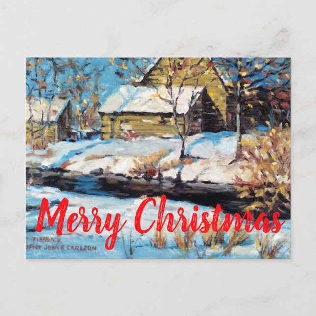  Beautiful Winter Snow Picture Christmas Card (Front)