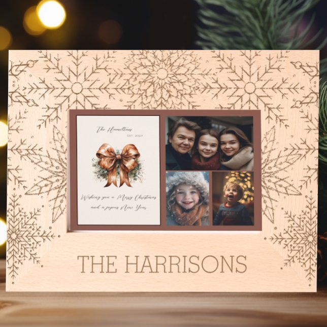 Beautiful Winter Snowflake Christmas Card Engraved Frames (Creator Uploaded)