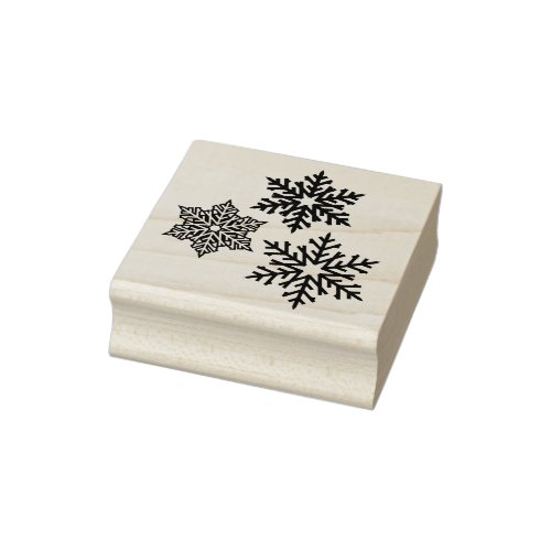 Beautiful Winter Snowflakes Rubber Stamp