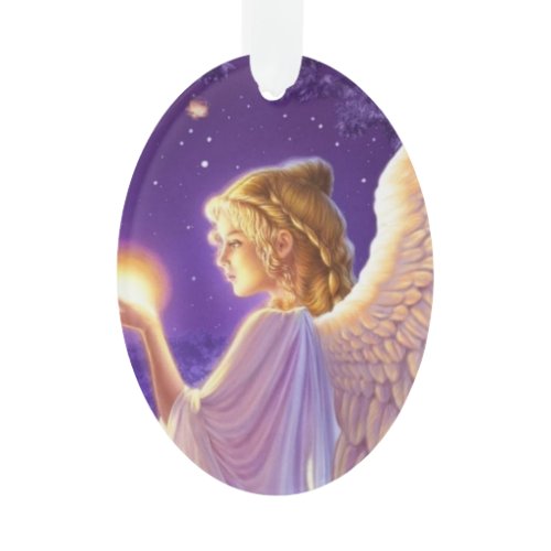 Beautiful wishing angel ornament