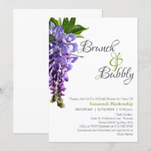 Beautiful Wisteria Brunch Bubbly Bridal Shower