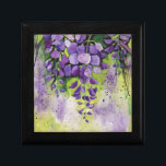 Beautiful Wisteria Flowers In Watercolor  Gift Box<br><div class="desc">Beautiful wisteria flowers watercolor art. Colorful botanical design,  suitable for anyone who loves wisteria flowers,  botanical arts,  plants,  nature,  purple flowers,  colorful arts,  cute illustrations and watercolor arts. Can be a beautiful gift. Please check the full collection for matching items. Thank you :)</div>