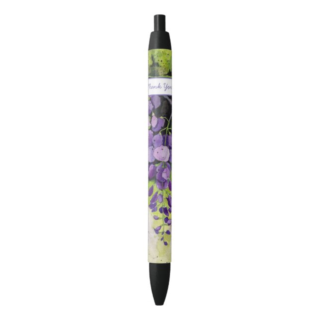 Beautiful Wisteria Flowers In Watercolor  Pen (Front Vertical)