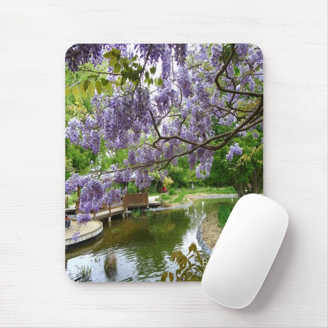 Beautiful Wisteria flowers Mouse Pad (With Mouse)