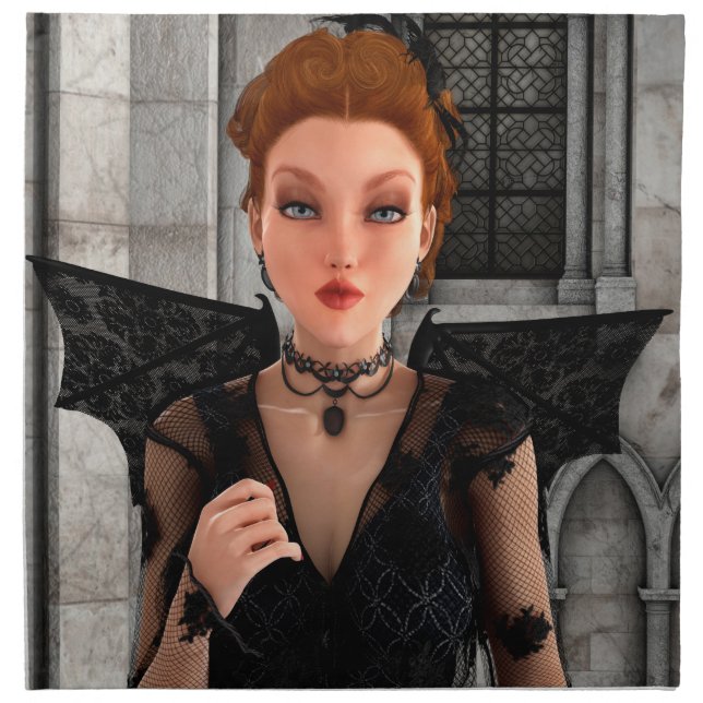 Beautiful Witch Cloth Napkin (Front)