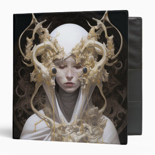 Beautiful Witch Demon Queen Fantasy Art 3 Ring Binder