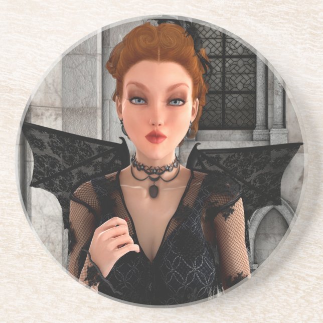Beautiful Witch Drink Coaster (Front)