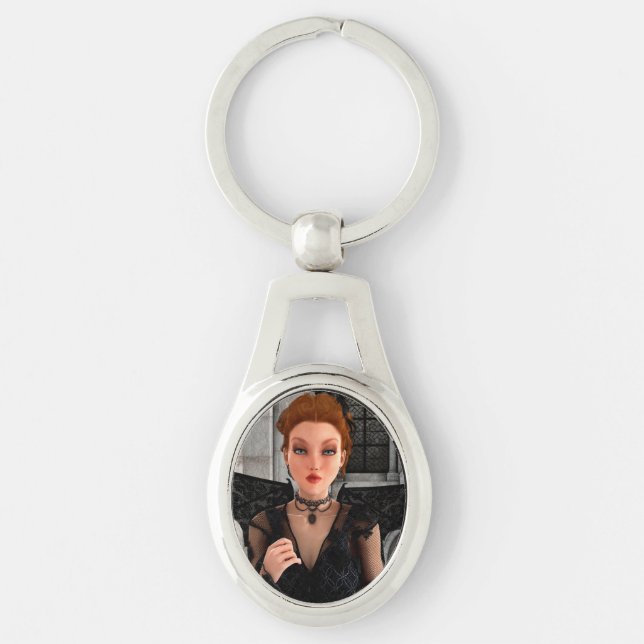 Beautiful Witch Keychain (Front)