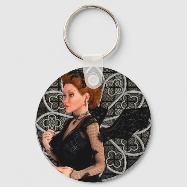 Beautiful Witch Keychain (Front)