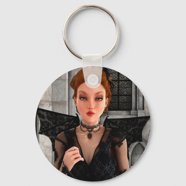 Beautiful Witch Keychain (Front)