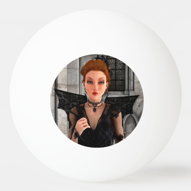Beautiful Witch Ping Pong Ball (Front)