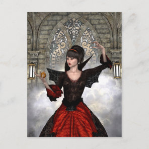 Beautiful Witch Postcard
