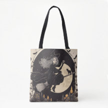 Beautiful witch tote