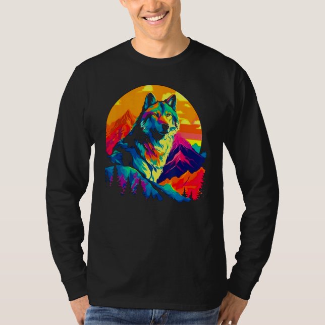 Beautiful Wolf Art T-Shirt (Front)