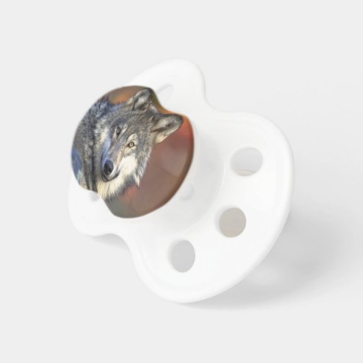 Beautiful Wolf Pacifier (Front Right)