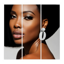 Beautiful Woman 3 Piece Triptych