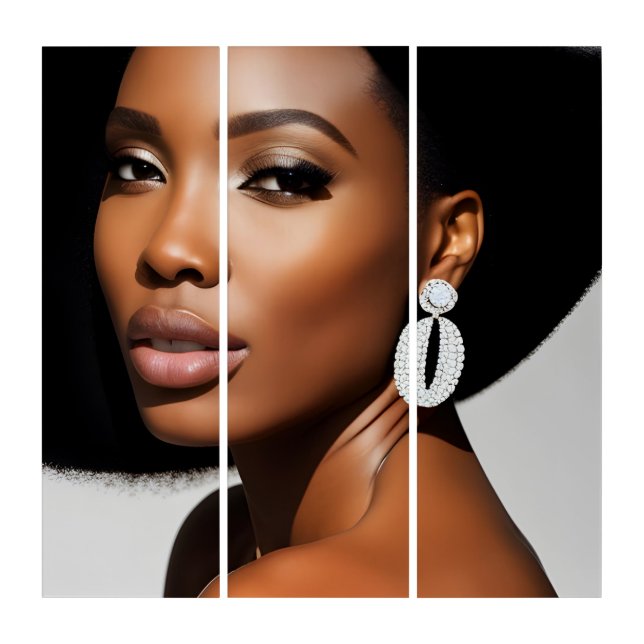 Beautiful Woman 3 Piece Triptych (Front)