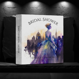 Beautiful Woman Abstract Fairytale City Princess 3 Ring Binder