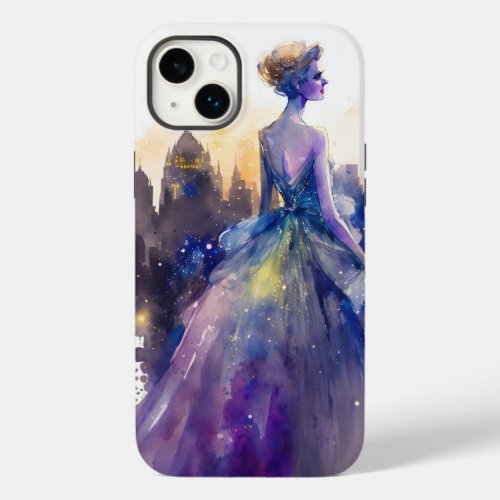 Beautiful Woman  Abstract Fairytale City Princess Case_Mate iPhone 14 Plus Case