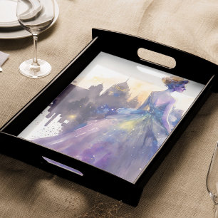 Beautiful Woman Abstract Fairytale City Princess Tissue Paper