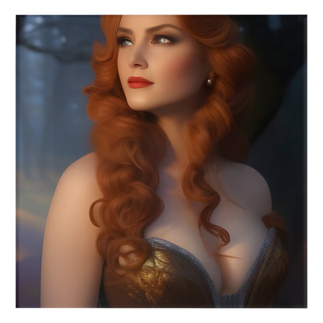 Beautiful Woman Acrylic Print (Front)