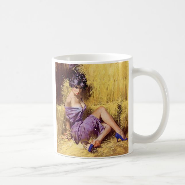 Beautiful Woman Being Held Captive Coffee Mug (Right)