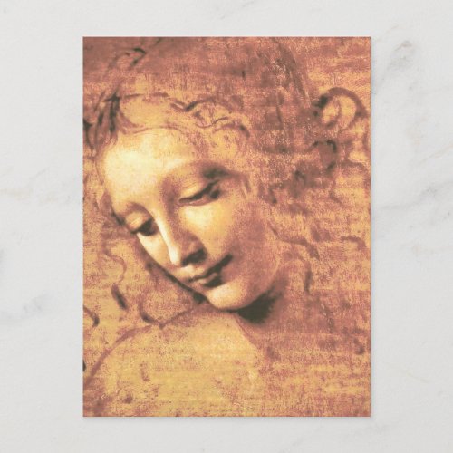 Beautiful Woman by Leonardo da Vinci Postcard