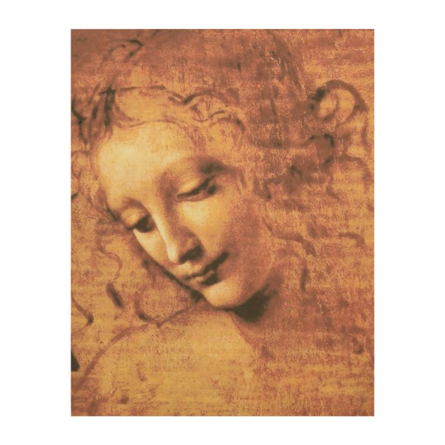 Beautiful Woman by Leonardo da Vinci Wood Wall Art (Front)