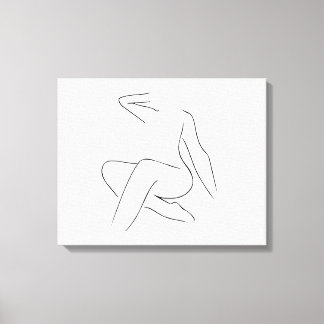 Beautiful woman canvas print