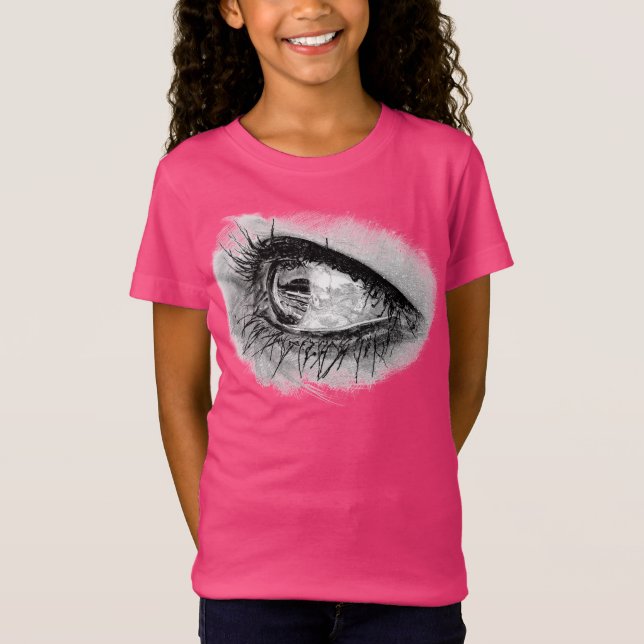 Beautiful woman eye in full mascara T-Shirt (Front)