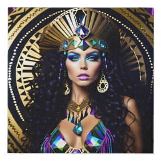 Beautiful Woman Faux Canvas Print