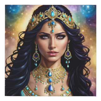 Beautiful Woman Faux Canvas Print