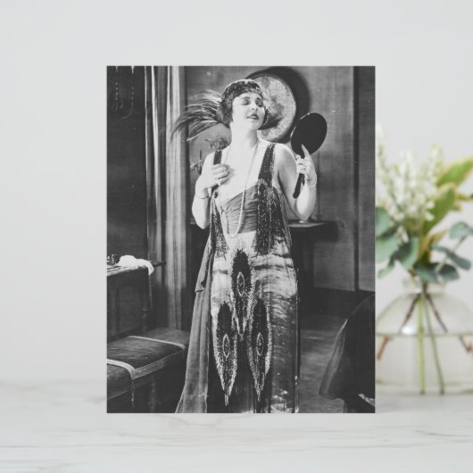 Beautiful Woman Flapper Dress 1920s (Standing Front)